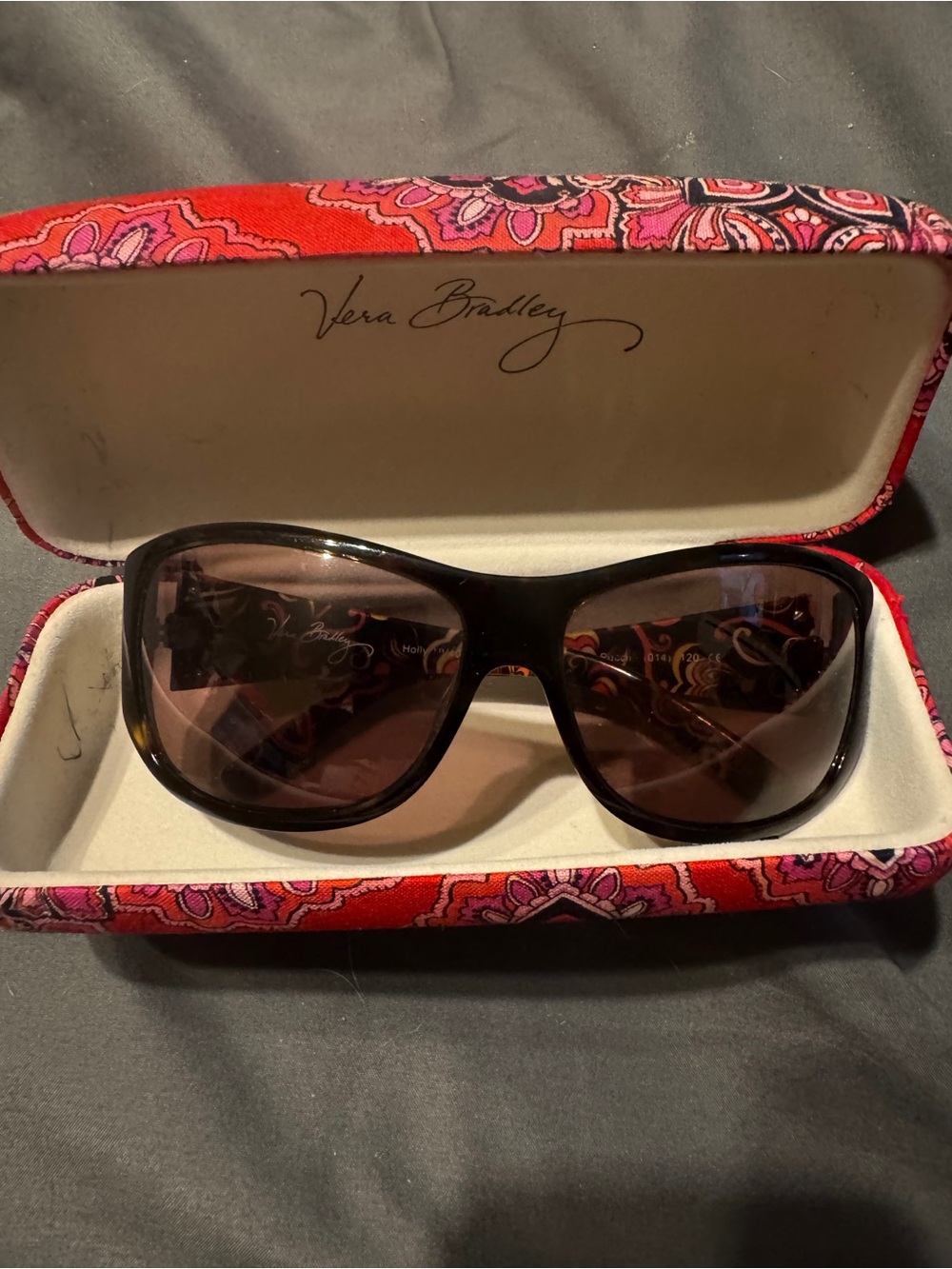 Vera Bradley Brown Tortoiseshell Sunglasses with Brown Lenses